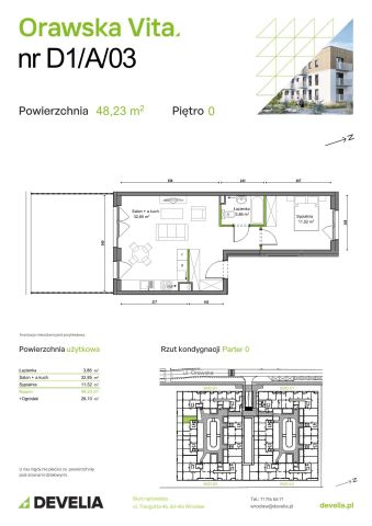 Mieszkanie 2-pokojowe Wrocław Ołtaszyn, ul. Orawska. Zdjęcie 8