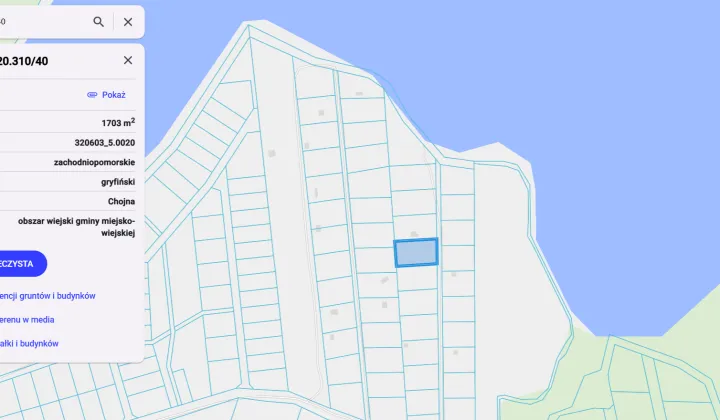 Działka rekreacyjna Jelenin