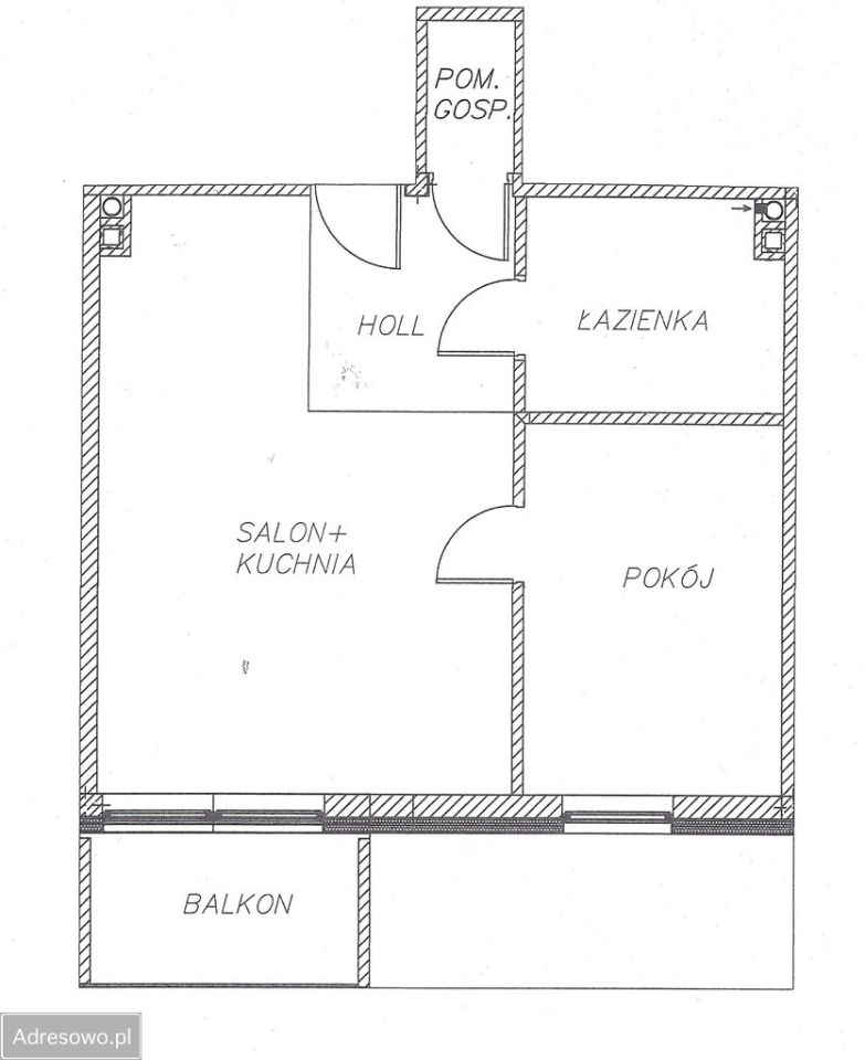 Mieszkanie 2-pokojowe Łódź Stoki, ul. Hyrna. Zdjęcie 17