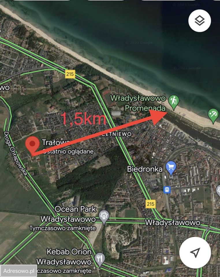 Działka budowlana Władysławowo, ul. Trałowa. Zdjęcie 1