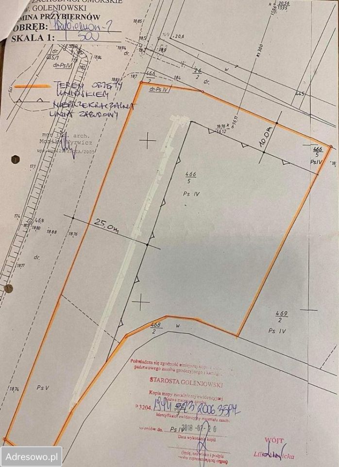 Działka rolno-budowlana Przybiernów, ul. Cisowa. Zdjęcie 3