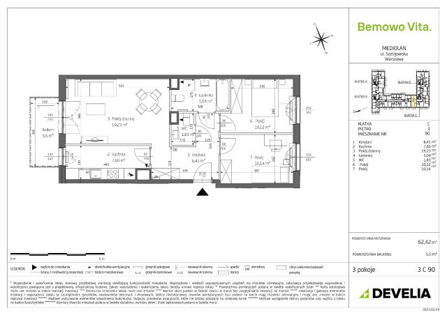 Mieszkanie 3-pokojowe Warszawa Chrzanów, ul. Szeligowska. Zdjęcie 8
