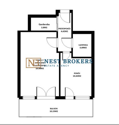 Mieszkanie 2-pokojowe Kraków Podgórze, ul. Strumienna. Zdjęcie 17