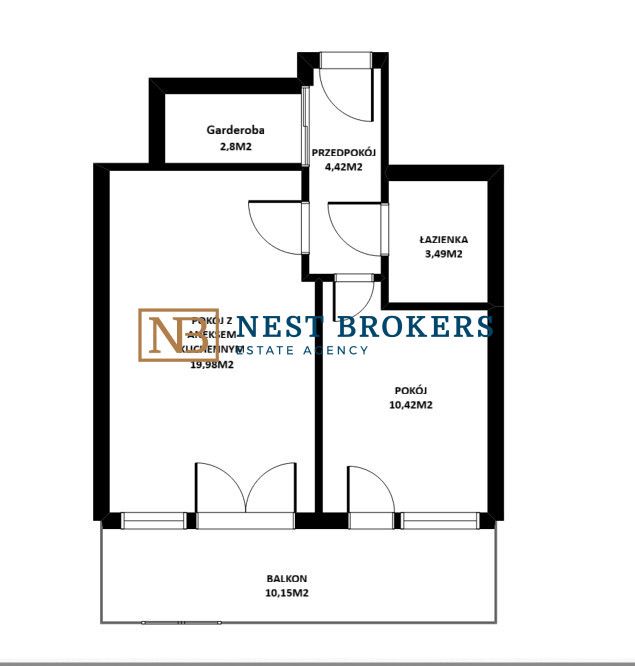 Mieszkanie 2-pokojowe Kraków Podgórze, ul. Strumienna. Zdjęcie 17