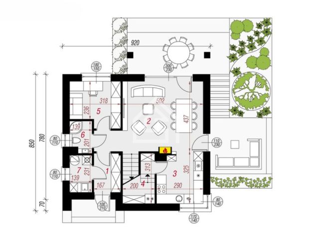 dom wolnostojący, 5 pokoi Kłaj. Zdjęcie 20