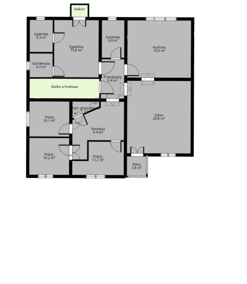 Mieszkanie 5-pokojowe Grodków. Zdjęcie 5