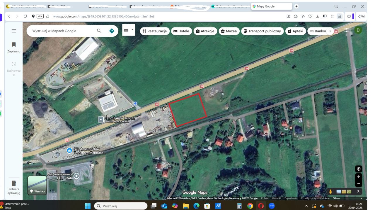 Działka inwestycyjna Zabłotce Tuchorz. Zdjęcie 4