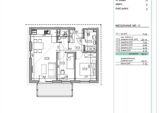 Mieszkanie 3-pokojowe Myślenice. Zdjęcie 21