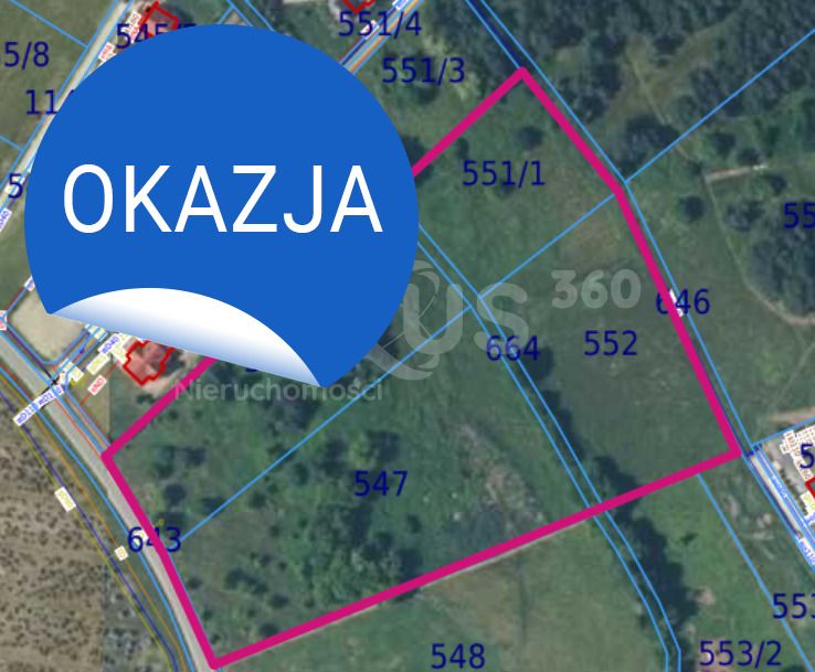 Działka budowlana Zawonia. Zdjęcie 3