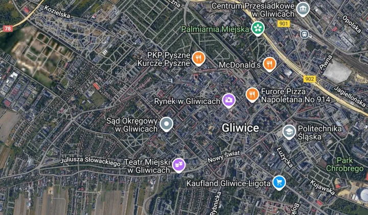 Mieszkanie 2-pokojowe Gliwice Śródmieście, al. Wojciecha Korfantego