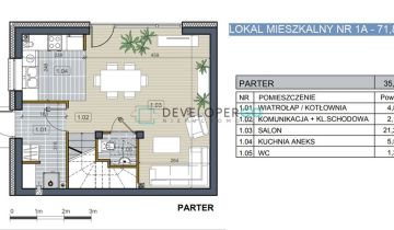 dom szeregowy, 4 pokoje Porosły