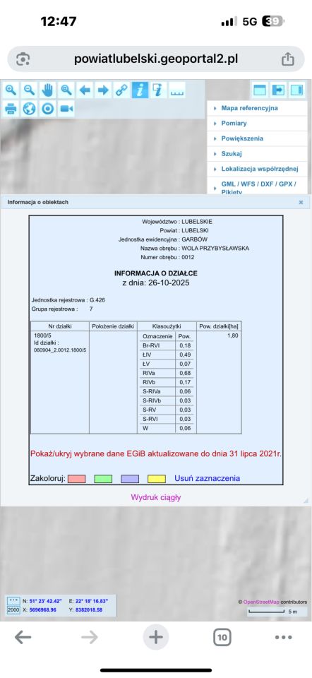 Działka siedliskowa Wola Przybysławska Wola Przybysławska Druga. Zdjęcie 2