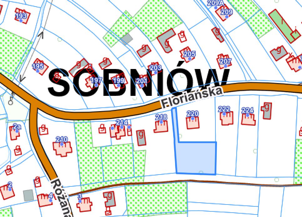 Działka budowlana Jasło Sobniów, ul. Floriańska. Zdjęcie 4