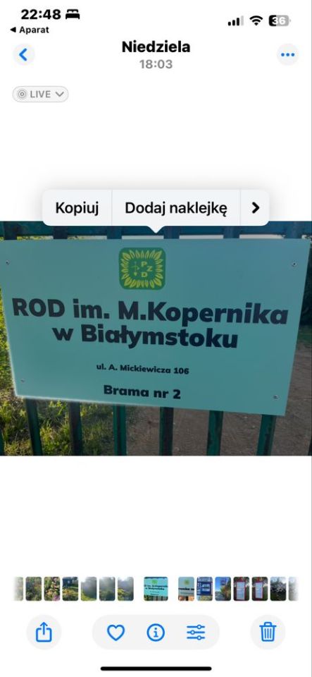 Działka rod Białystok Jaroszówka, ul. Adama Mickiewicza. Zdjęcie 4