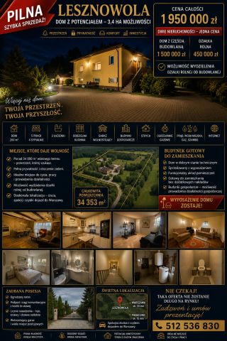 dom wolnostojący, 5 pokoi Lesznowola, Lesznowola. Zdjęcie 1