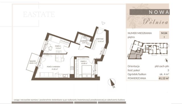 Mieszkanie 3-pokojowe Gdańsk Jasień, ul. Pólnicy. Zdjęcie 5