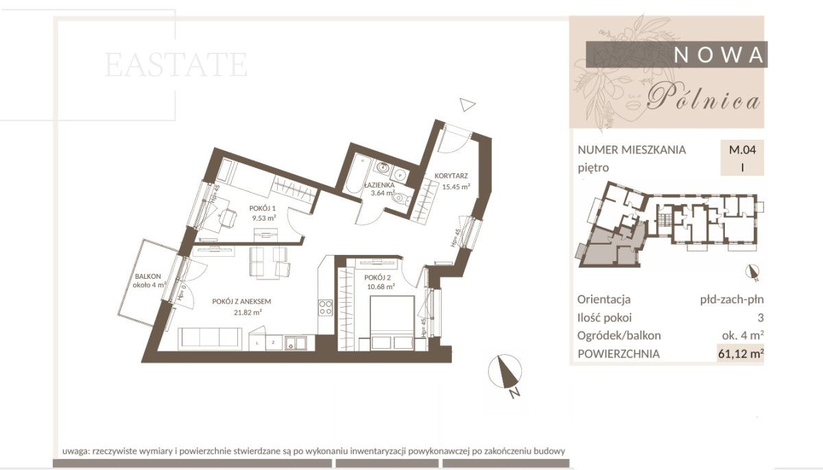 Mieszkanie 3-pokojowe Gdańsk Jasień, ul. Pólnicy. Zdjęcie 5