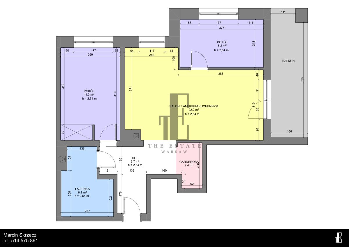 Mieszkanie 3-pokojowe Warszawa Białołęka, ul. Skarbka z Gór. Zdjęcie 11