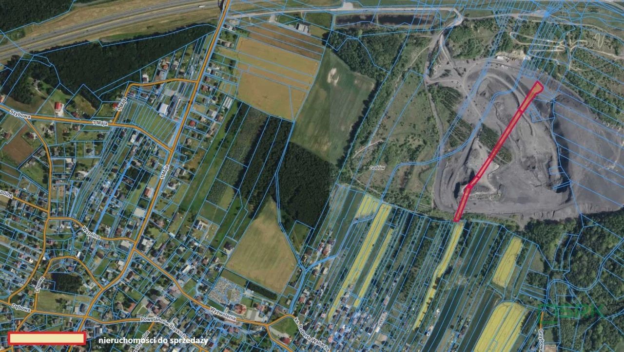 Działka budowlana Skrzyszów, ul. 1 Maja. Zdjęcie 1
