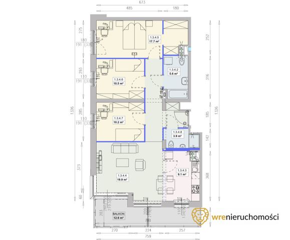 Mieszkanie 4-pokojowe Wrocław Swojczyce, ul. Marca Polo. Zdjęcie 1