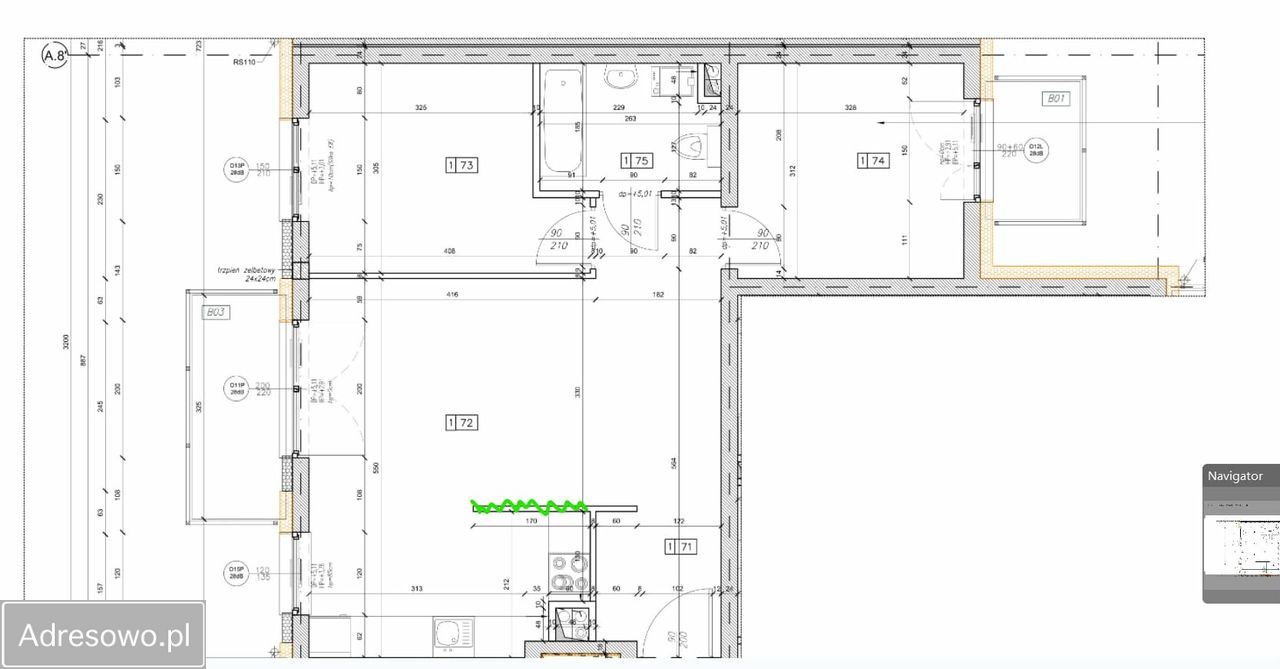 Mieszkanie 3-pokojowe Wrocław Swojczyce, ul. Byczyńska. Zdjęcie 9