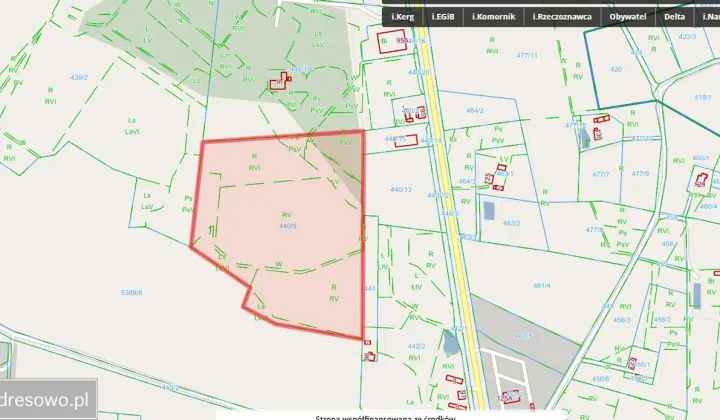 Działka inwestycyjna Przyłęk