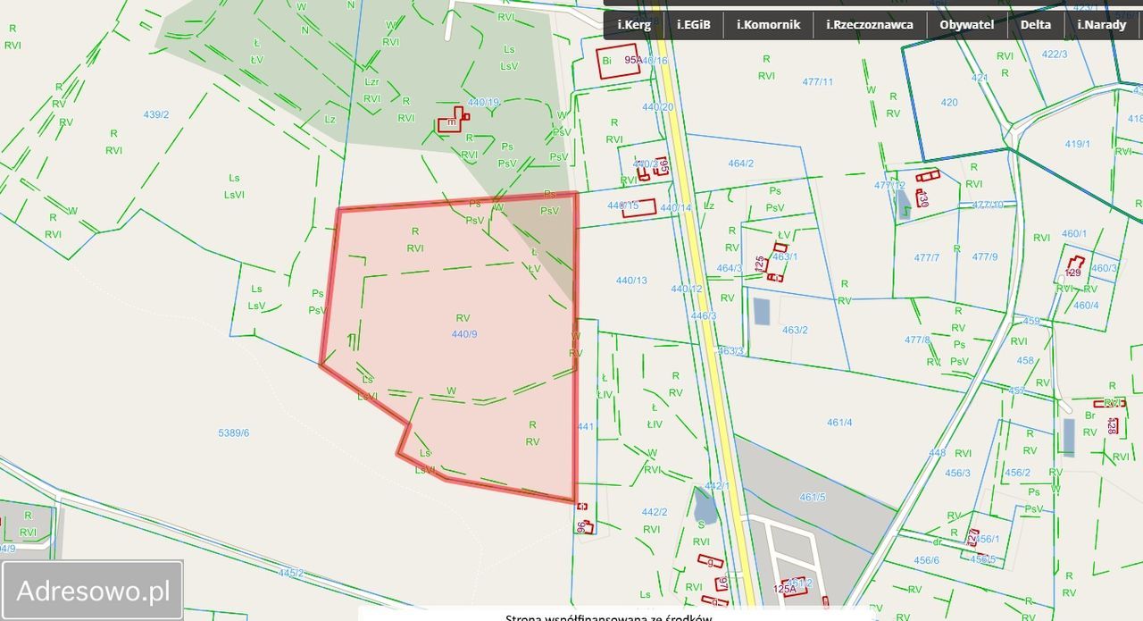 Działka inwestycyjna Przyłęk