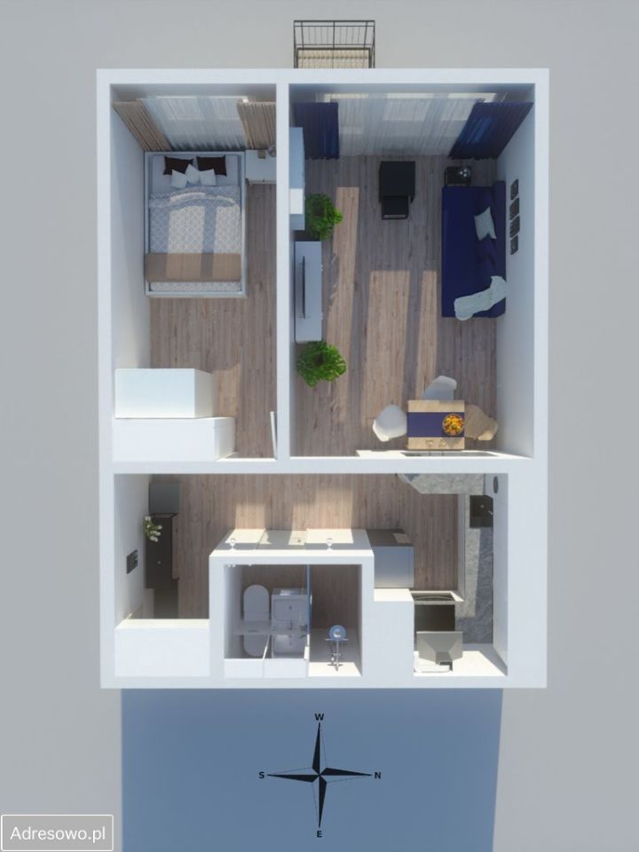 Mieszkanie 2-pokojowe Warszawa Górny Mokotów, ul. Wojciecha Żywnego. Zdjęcie 10