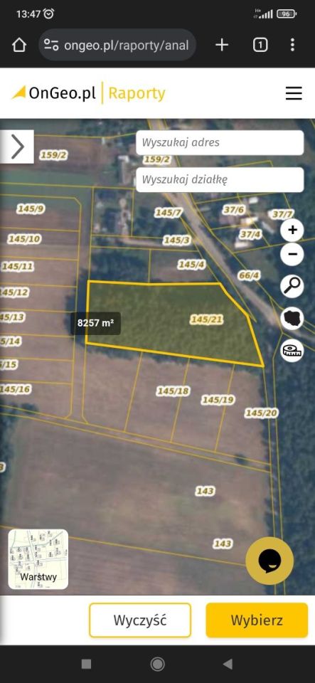 Działka leśna Tyłowo. Zdjęcie 5