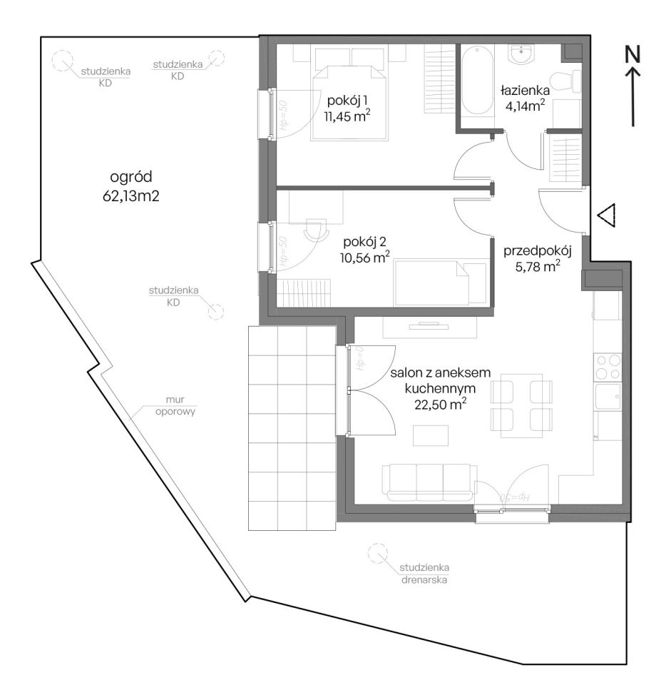 Mieszkanie 3-pokojowe Gdańsk Ujeścisko, ul. Niepołomicka. Zdjęcie 8