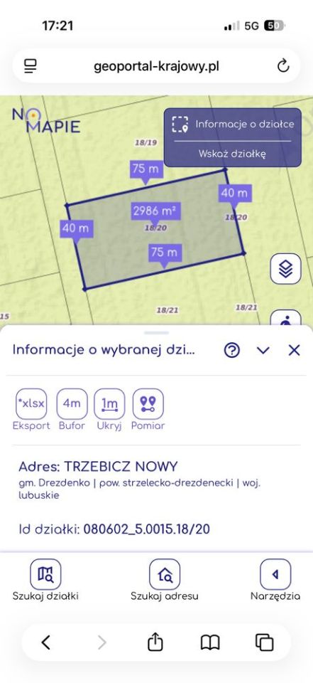 Działka budowlana Trzebicz Nowy. Zdjęcie 3