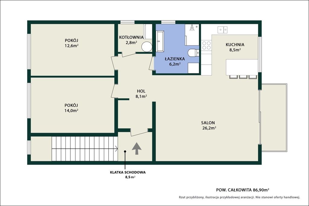 Mieszkanie 3-pokojowe Warszawa Wawer, ul. Borków. Zdjęcie 25
