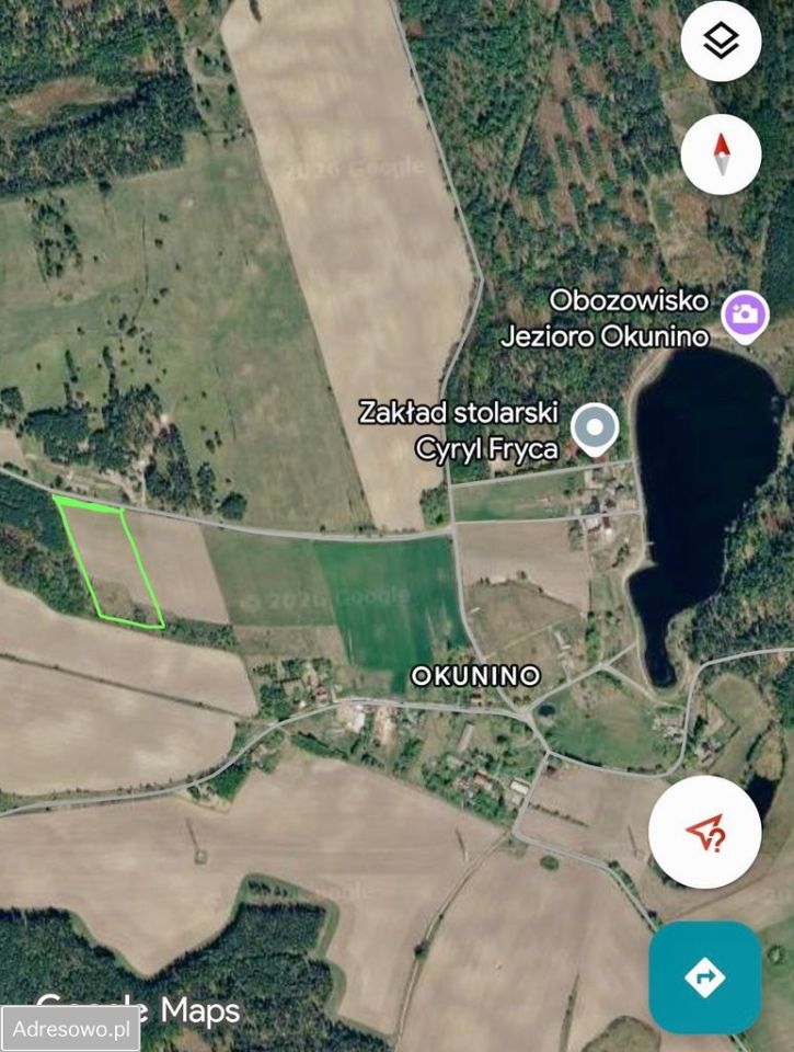 Działka rolno-budowlana Okunino. Zdjęcie 13