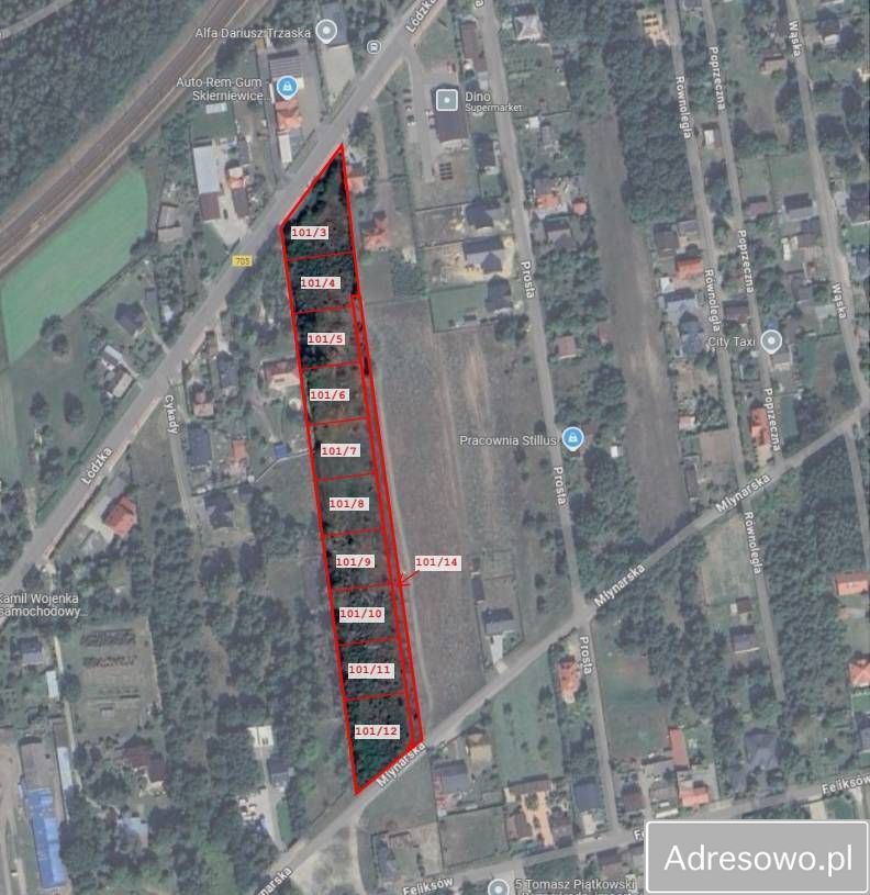 Działka rolno-budowlana Skierniewice, ul. Młynarska