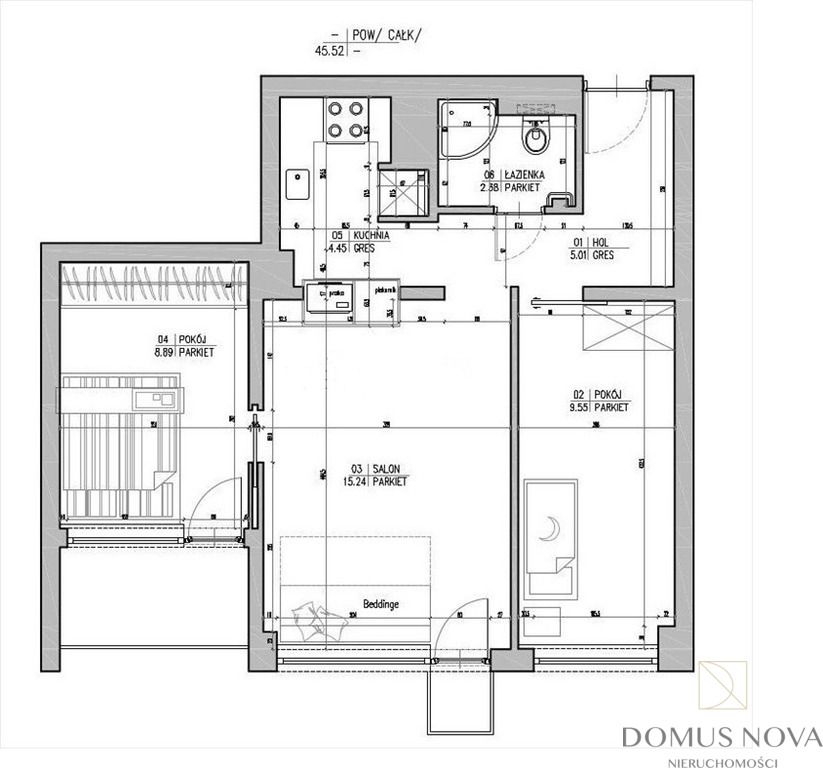 Mieszkanie 3-pokojowe Warszawa Mokotów, ul. Puławska. Zdjęcie 18
