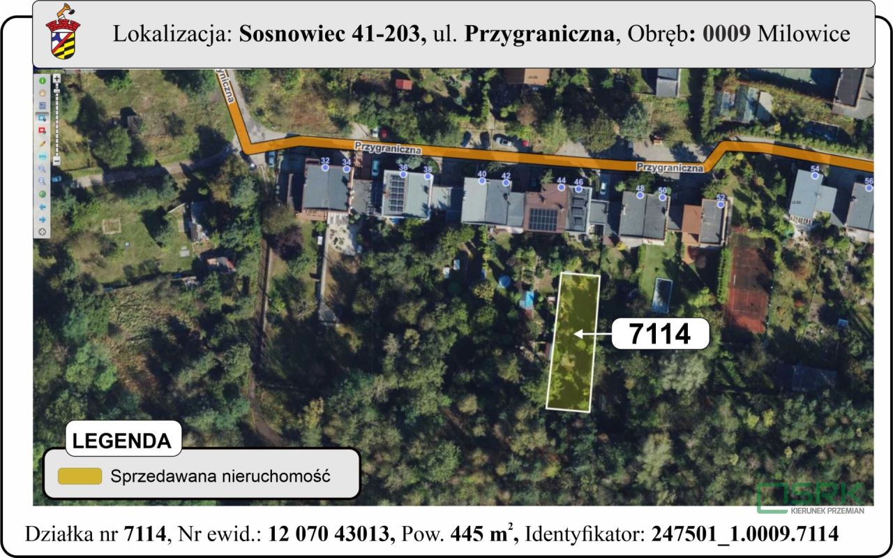 Działka Sosnowiec Milowice, ul. Przygraniczna. Zdjęcie 1