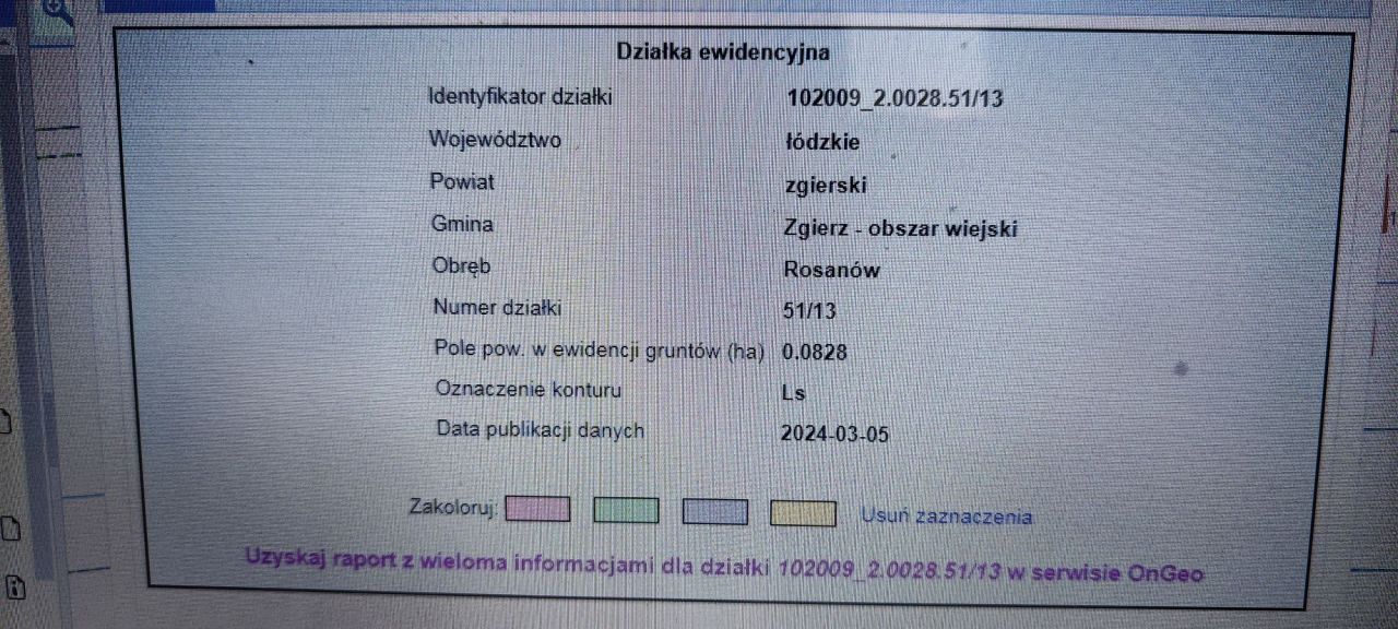 Działka leśna Rosanów, ul. Zielona. Zdjęcie 8