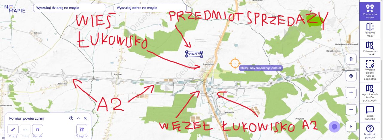 Działka rolna Łukowisko Starowieś. Zdjęcie 3