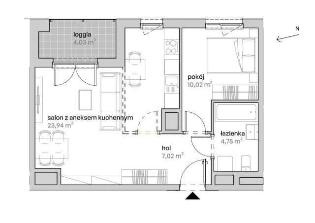 Mieszkanie 2-pokojowe Poznań Starołęka, ul. Unii Lubelskiej. Zdjęcie 7