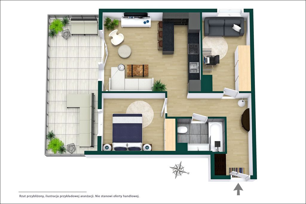 Mieszkanie 3-pokojowe Warszawa Białołęka, ul. Geodezyjna. Zdjęcie 36