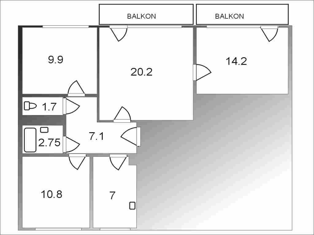 Mieszkanie 4-pokojowe Warszawa Bemowo, ul. Bolesława Szareckiego. Zdjęcie 9