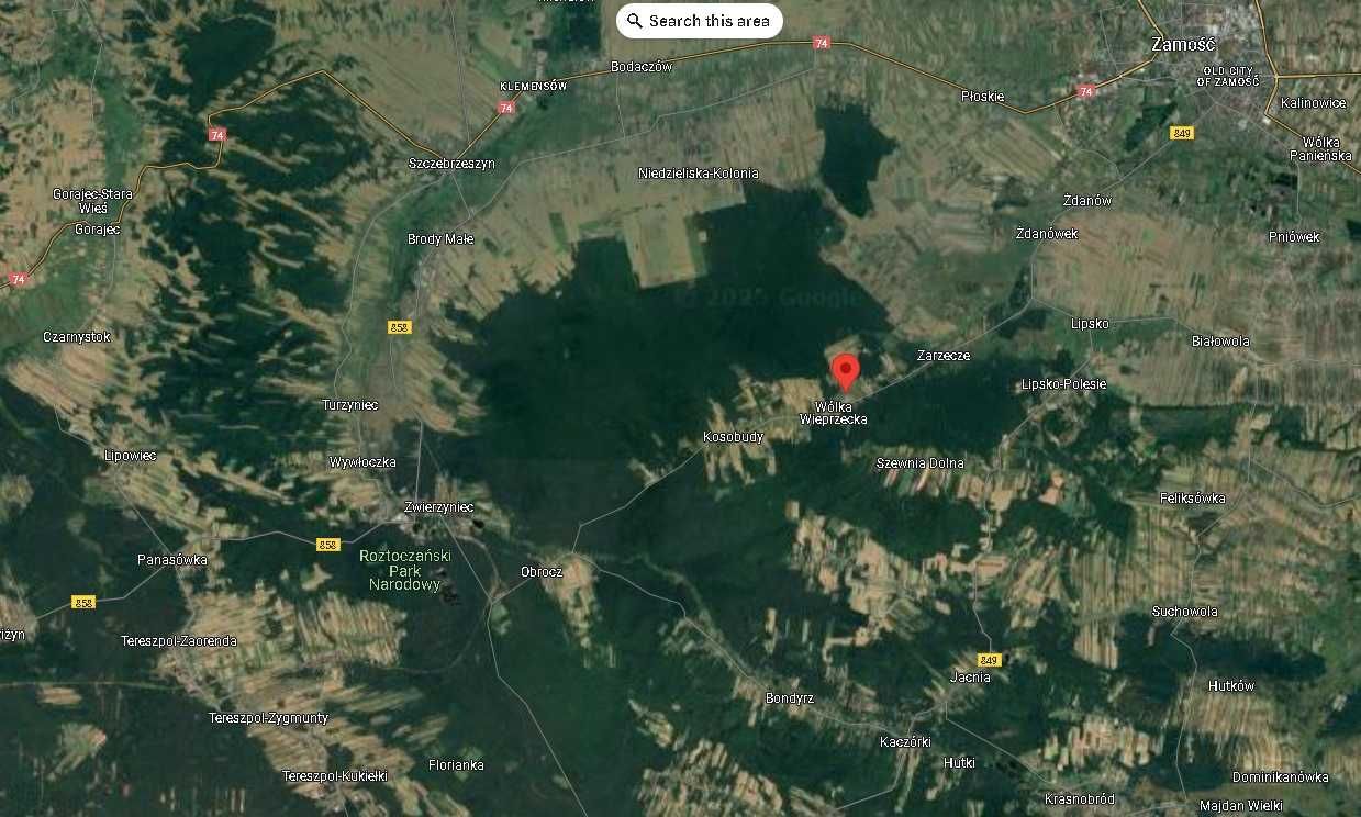 Działka budowlana Wólka Wieprzecka. Zdjęcie 2