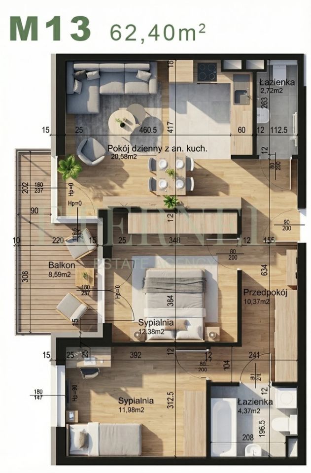 Mieszkanie 3-pokojowe Kraków Czyżyny, ul. Śliwkowa. Zdjęcie 1