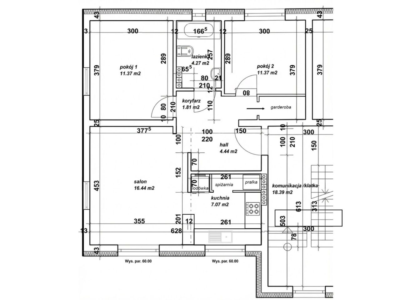 Mieszkanie 3-pokojowe Głogowo. Zdjęcie 4