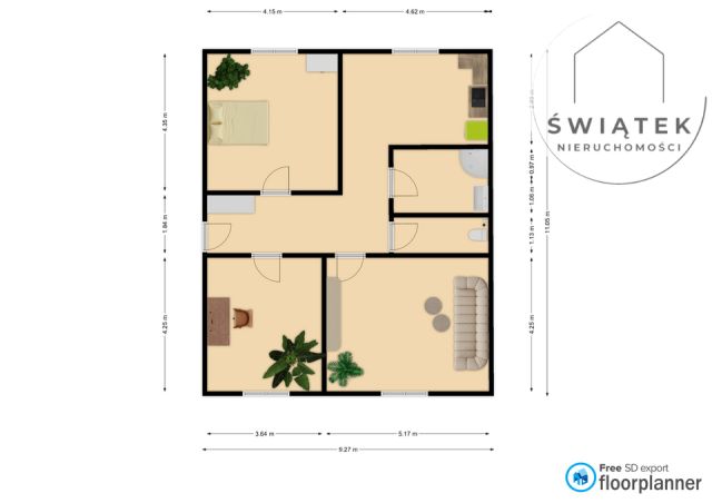 Mieszkanie 3-pokojowe Toruń Mokre, ul. Wojska Polskiego. Zdjęcie 14