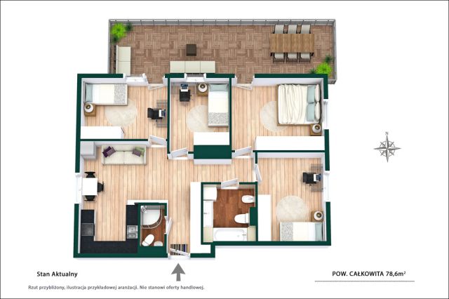 Mieszkanie 4-pokojowe Warszawa Ursus, ul. Elżbiety Rakuszanki. Zdjęcie 12