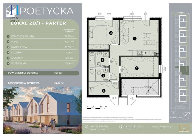 Mieszkanie 3-pokojowe Łódź Dąbrowa, ul. Poetycka. Zdjęcie 7