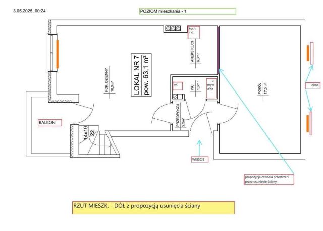 Mieszkanie 3-pokojowe Żyrardów. Zdjęcie 7