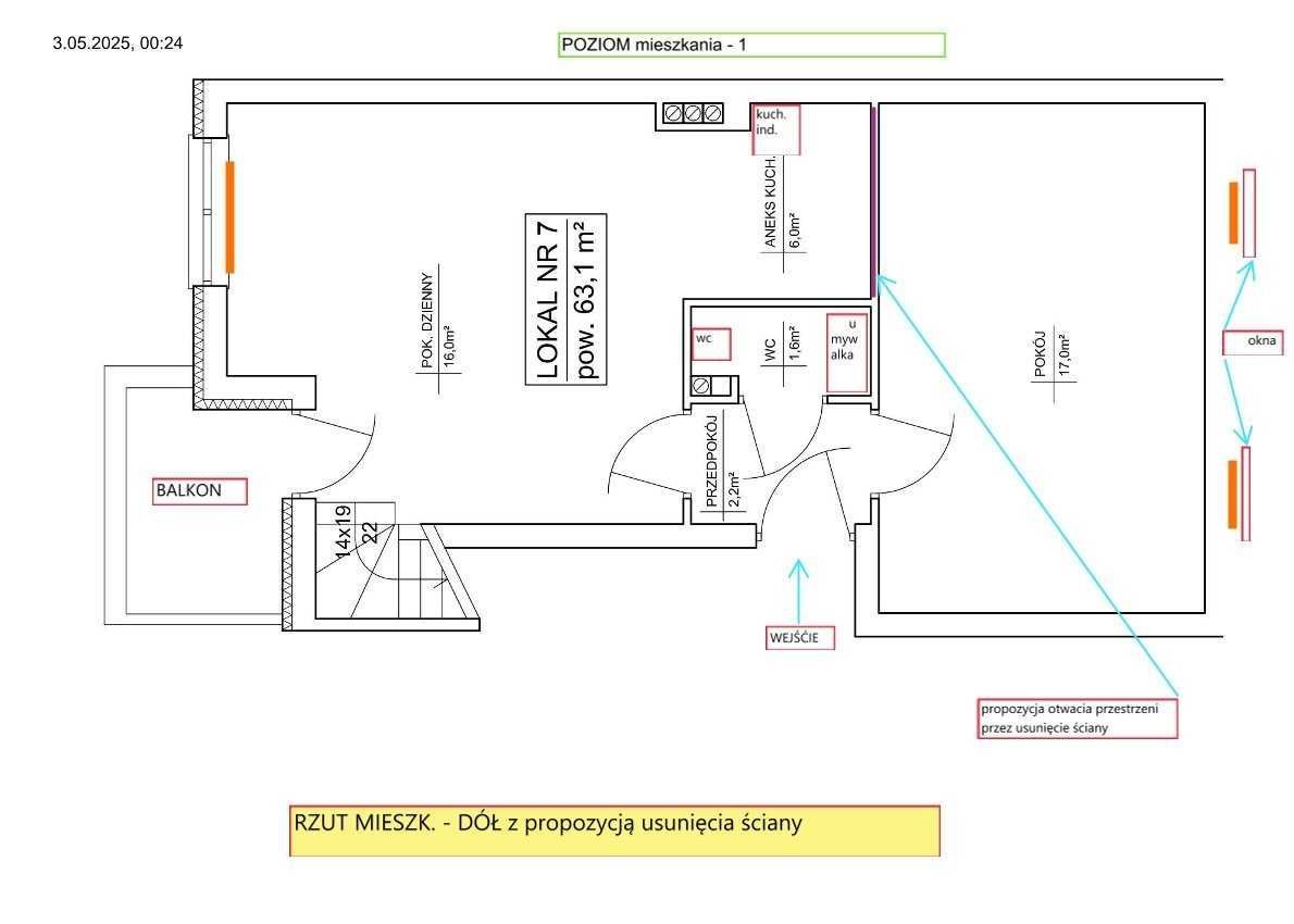 Mieszkanie 3-pokojowe Żyrardów. Zdjęcie 7