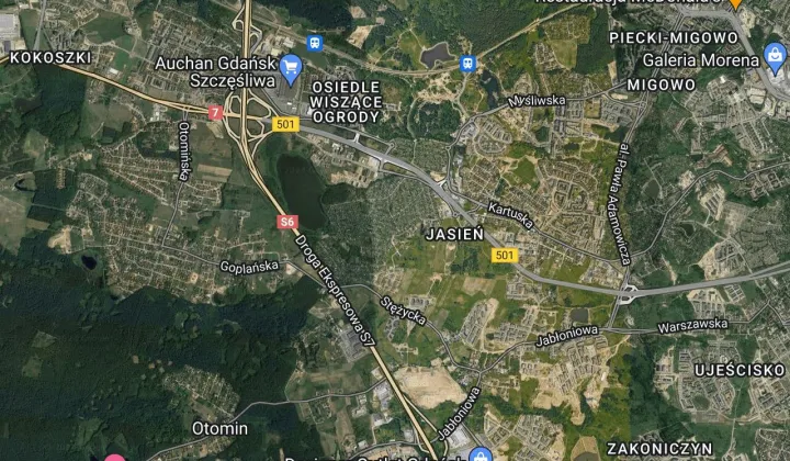 Działka rod Gdańsk Jasień, ul. Źródlana